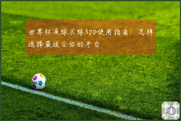 世界杯滚球买球App使用指南：怎样选择最适合你的平台